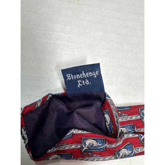 Jimmy V Mens Silk Neck Tie The V Foundation By Stonehenge Collection - Picture 5 of 5